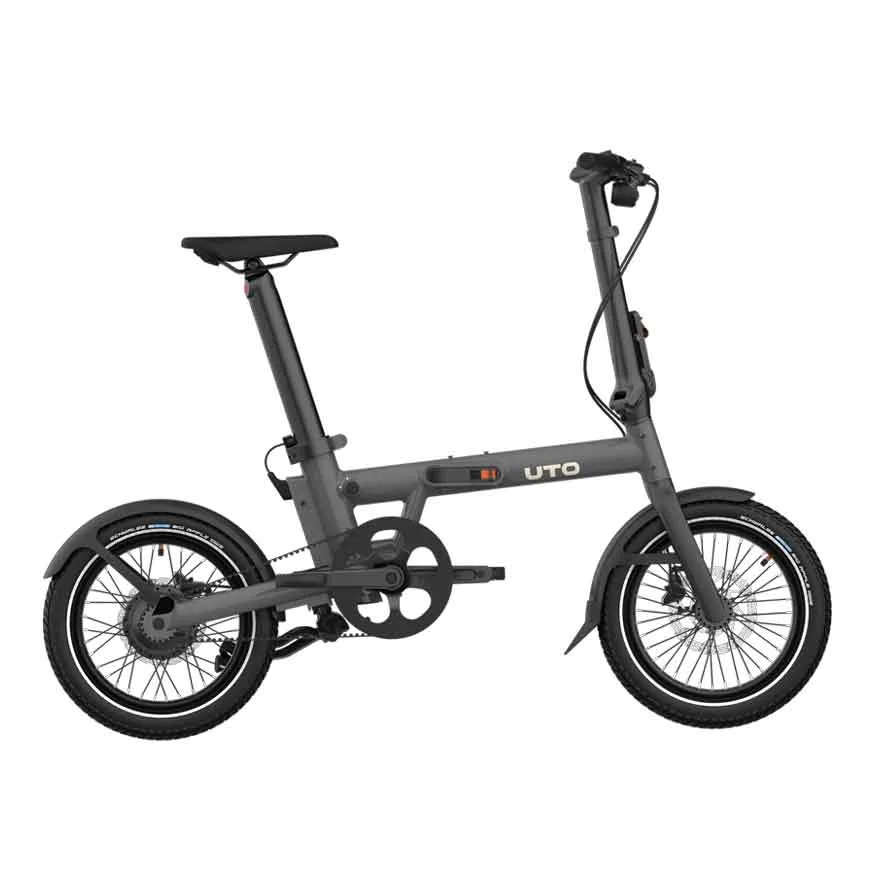 UTO Skladací elektrobicykel PRO16 2025 Anthracite Grey, Sivá/Modrá