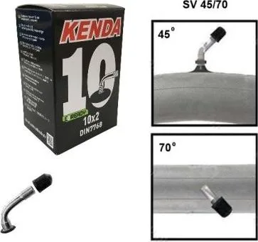 Duša Kenda 10x2,0, (152-54), A/V ventil 45/70, v krabičke