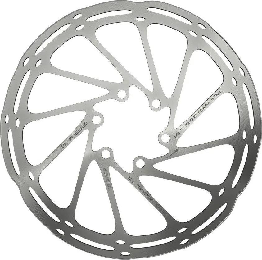 Brzdový kotúč SRAM CNTRLN 180 mm Black Rounded 2.0