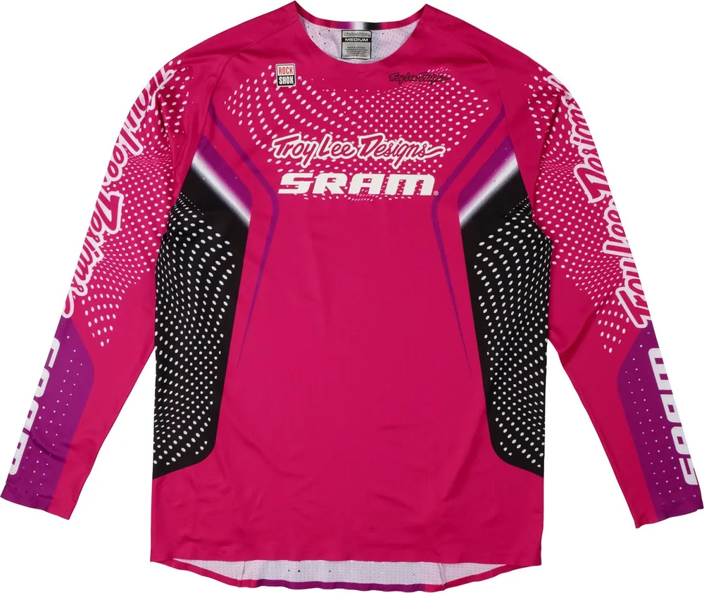 Dres s dlhým rukávom TLD Sprint Ultra Troy Lee Designs X SRAM Radioscape Fuschia