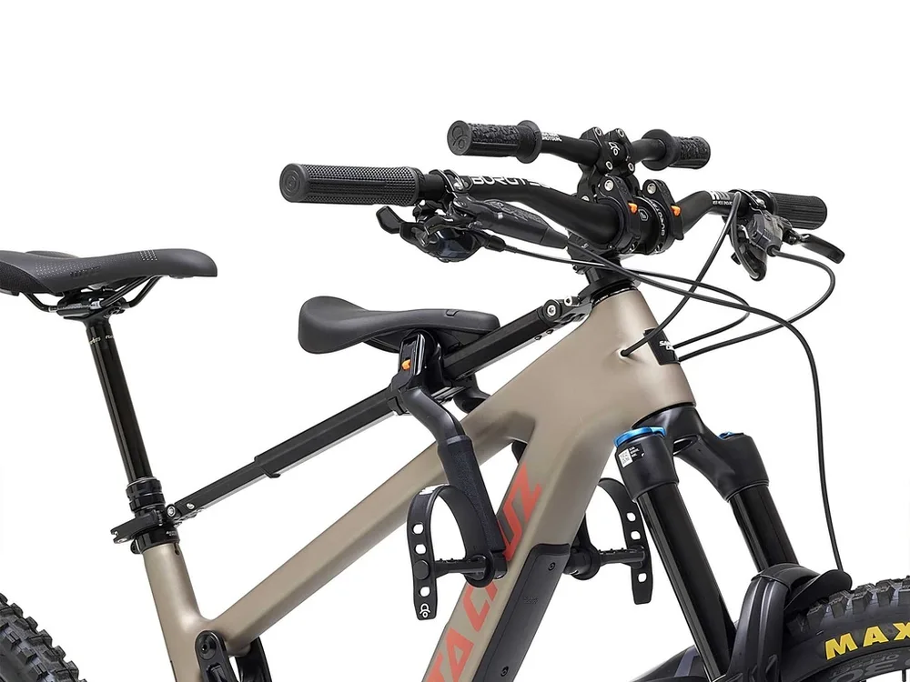 Kids Ride Shotgun MTB sedačka a řidítka Pro Combo, Čierna