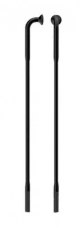 SAPIM špice RACE INOX 14mm polyax J-bend čierne 254mm-280mm + polyax Brass 14G 14mm čierne niple