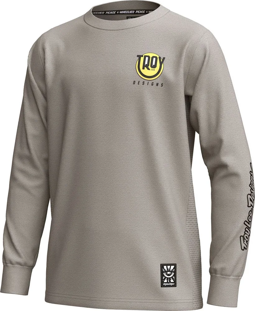 Detský dres s dlhým rukávom TLD Youth Skyline Ride Tee Happy Pumice