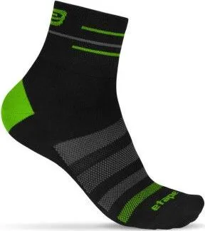 Ponožky pánske Etape Sox, veľ.M/L (40-43 cm), čierno/zelená