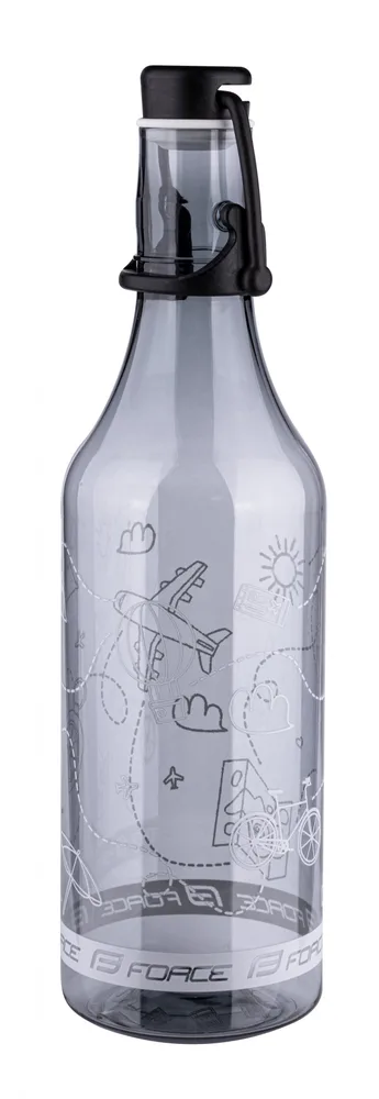 FORCE fľaša FLASK 0,5 l, transparentná dymová