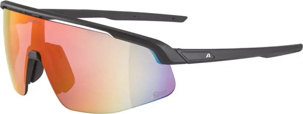 ALPINA Okuliare TURBO PRO black matt Q-LITE red