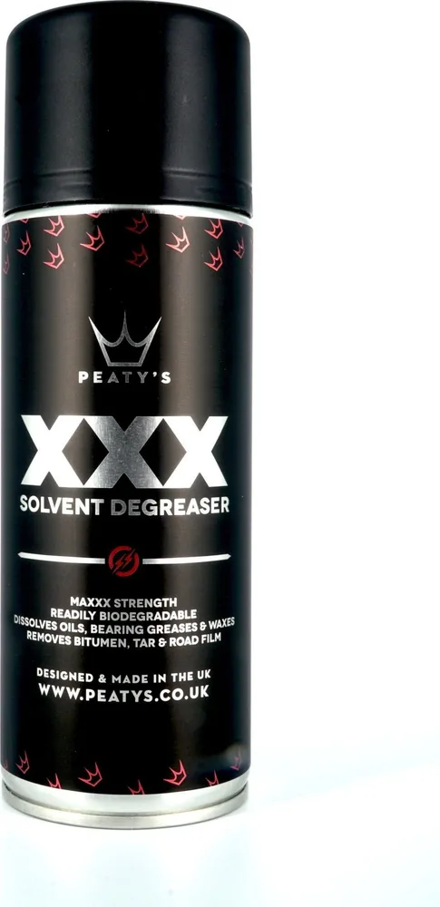Rozpúšťadlový odmasťovač Peaty's XXX 400 ml