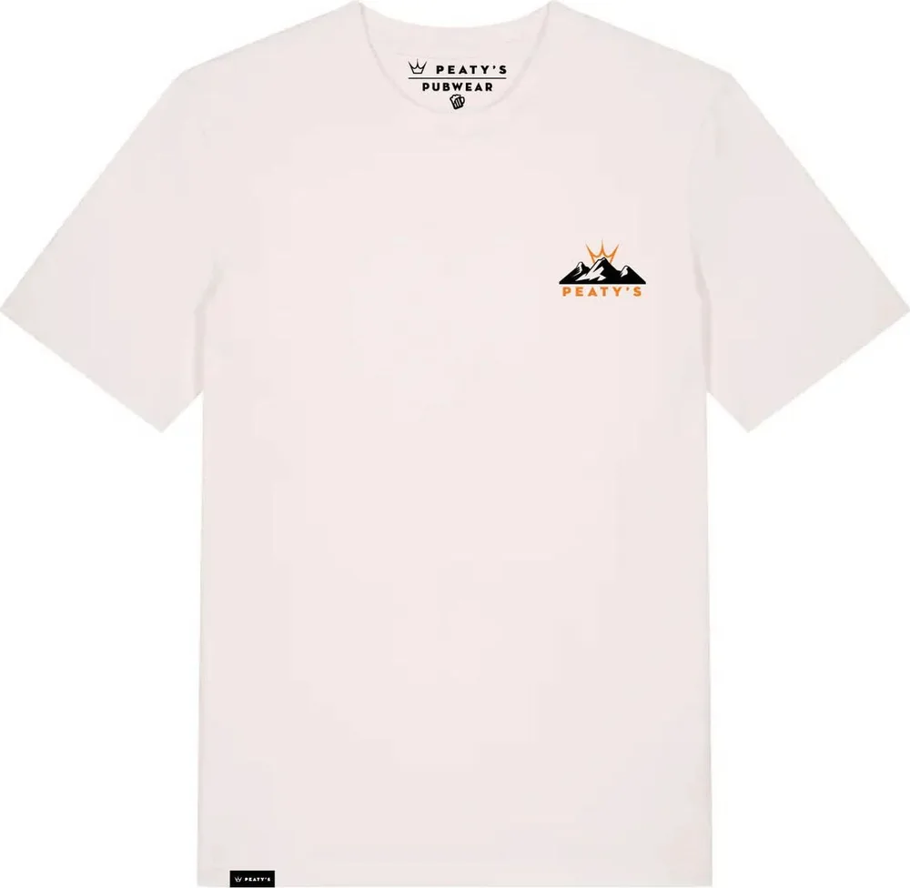 Tričko s krátkym rukávom Peaty's Pubwear Sunset Vintage White