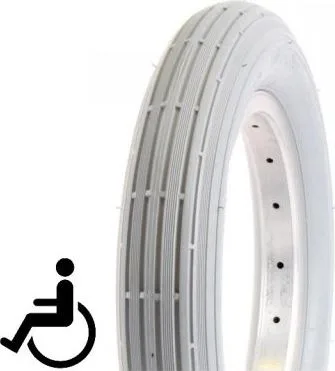 Plášť na invalidný vozík 8 (200x50), sivý. V cene plášťov je zahrnutý recyklačný poplatok vo výške 0,099 €/kg bez DPH