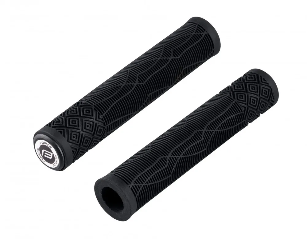 FORCE gripy BMX160 gumové, čierne, balené