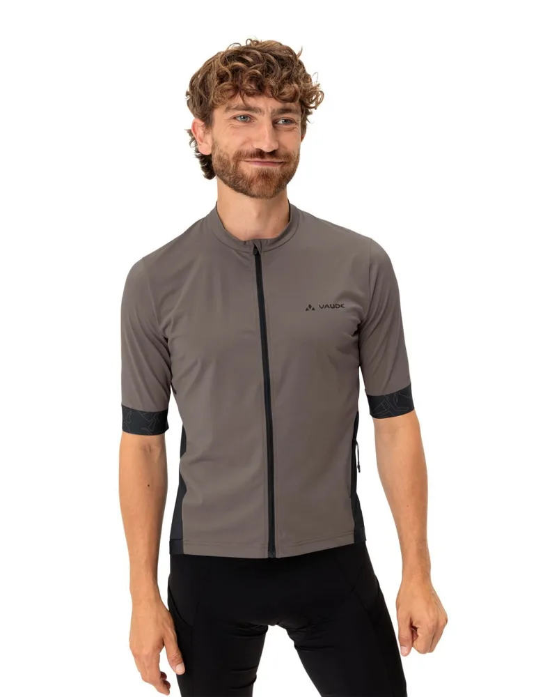 Vaude cyklistický dres Kuro FZ, pánsky, bledo-hnedá (coconut)