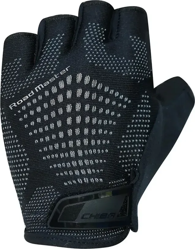 Chiba Cyklistické rukavice Road Master BLACK S, Čierna