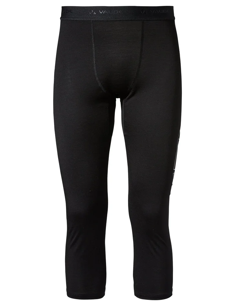 Vaude termo spodky Monviso Wool 3/4, pánske, black