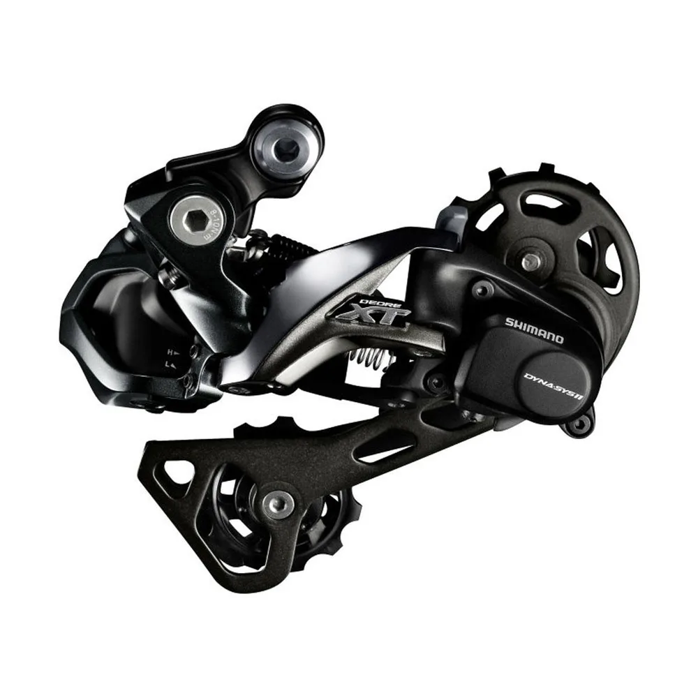Prehadzovačka XT RD-M8050 11-k. Di2 čierna dlhé ramienko Shadow+