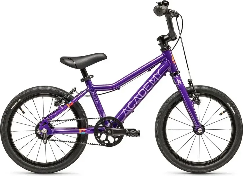 ACADEMY Detský bicykel Grade 3 Belt 16" 2025 Fialová, Žltá/Modrá/Fialová