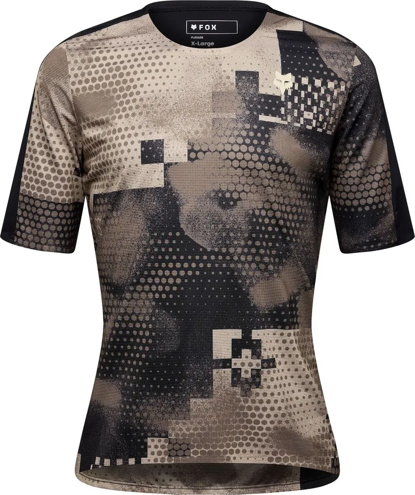 Pánsky dres Fox Flexair Ascent Pulse, krátky rukáv, Sand