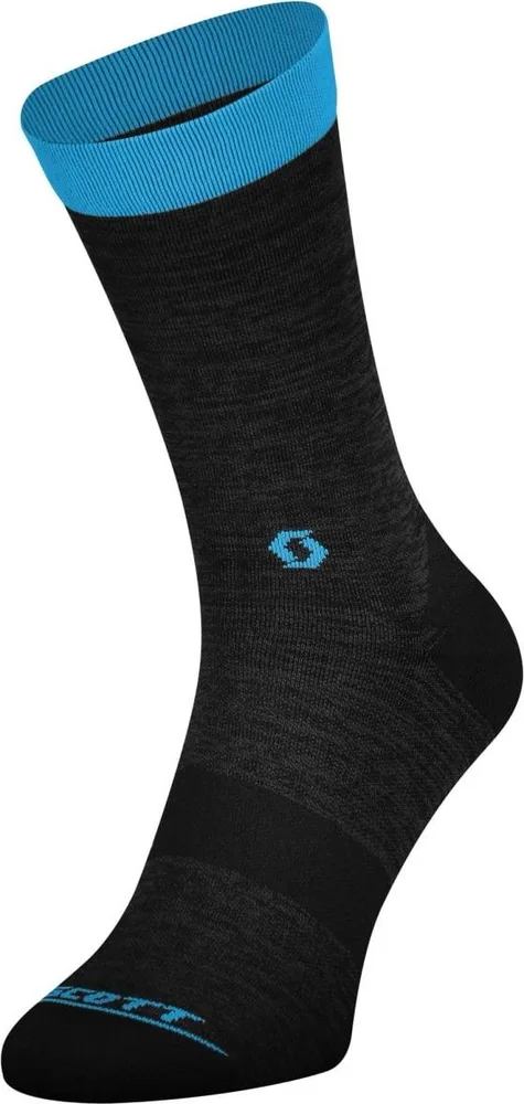 Ponožky Scott Trail Crew, Dark Grey/Blue