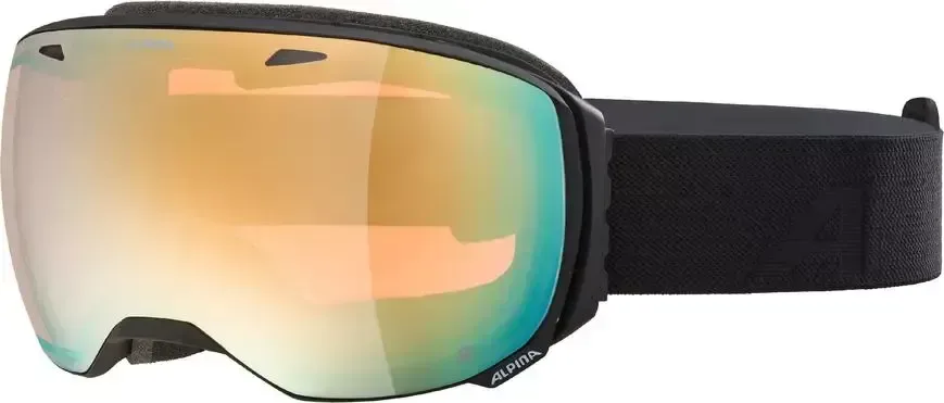 ALPINA Lyžiarske okuliare BIG HORN Q black matt/mirror gold