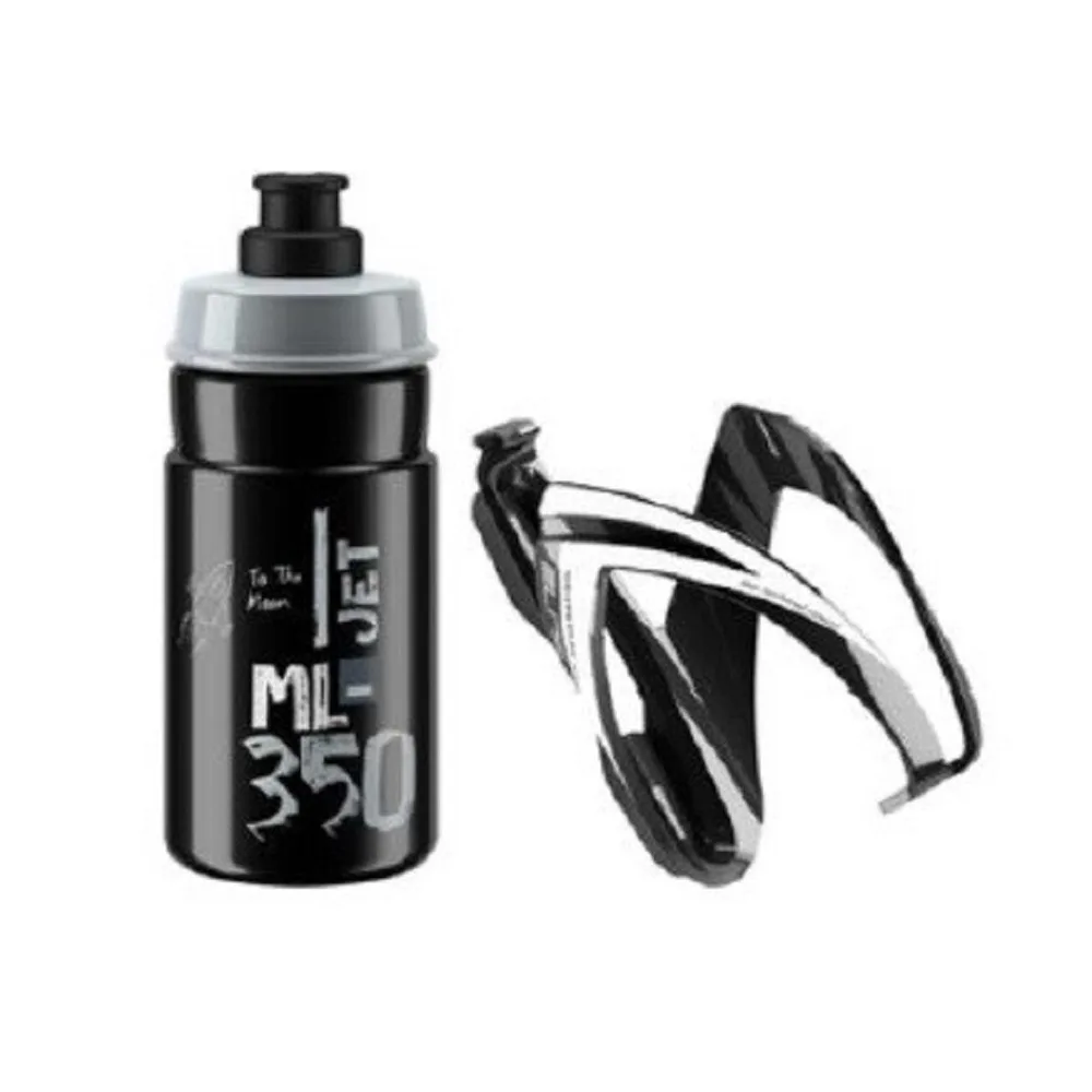 Set CEO + fľaša JET 350ml čierno/šedá