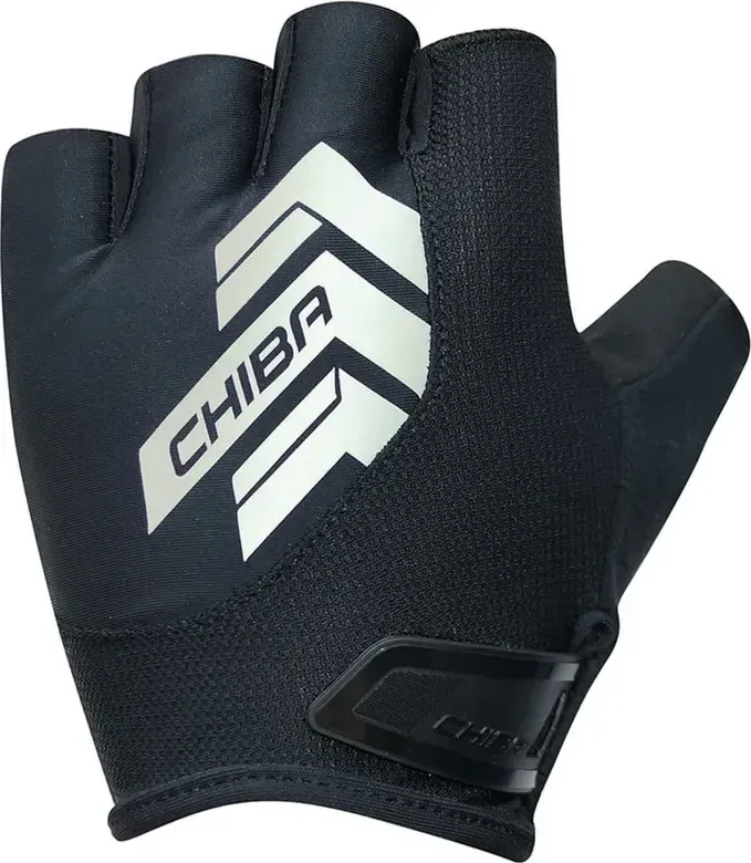 Chiba Cyklistické rukavice Reflex BLACK S, Čierna