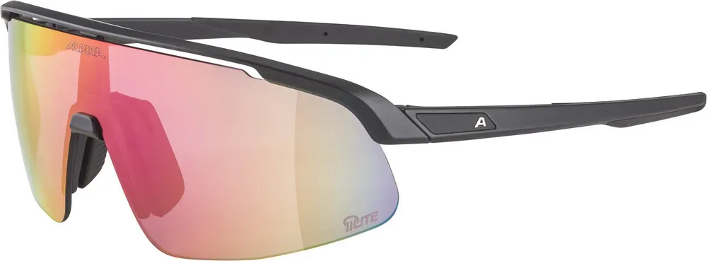 ALPINA Okuliare TURBO PRO S black-met. matt Q-LITE pink