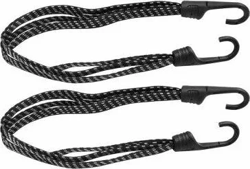 Elastická šnúra na batožinu 60 cm, plast.úchytky, pár