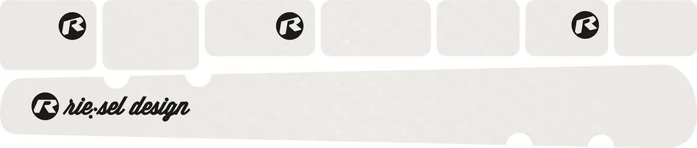 Nálepky na zadnú stavbu RIESEL Chainguard, Carbon Clear
