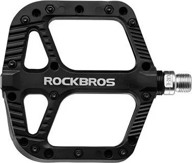 Pedál RockBros, PL,LSL Flat nylon, 9/16, čierny