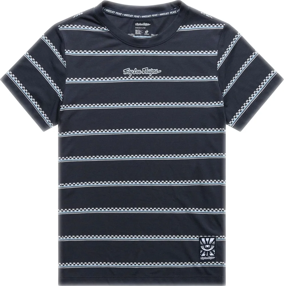 Dámsky dres s krátkym rukávom TLD Lilium Ride Tee Checked Out Carbon