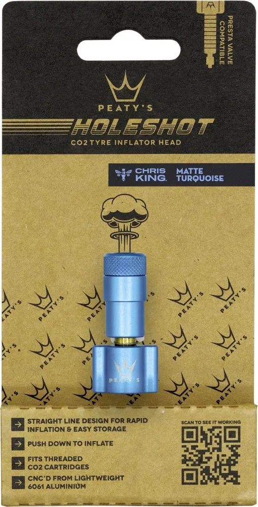 Hlavica CO2 pumpy Peaty's Holeshot Turquoise
