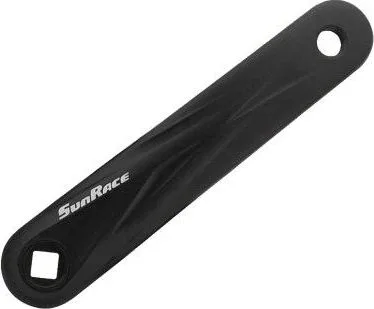 Kľuka Sunrace ľavá dural 170 mm, čierna