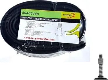 Duša LLB mpb 24 1,75x2,125 (507x47/57) D/V ventil, balená v PVC fólii