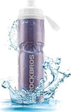 Cyklofľaša termo RockBros, fialová, 670 ml, polypropylén PP5