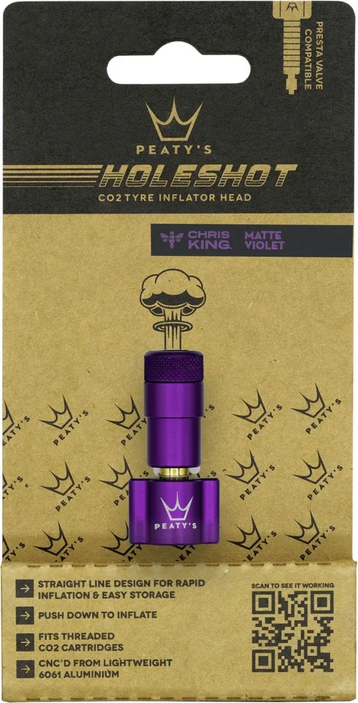 Hlavica CO2 pumpy Peaty's Holeshot Violet