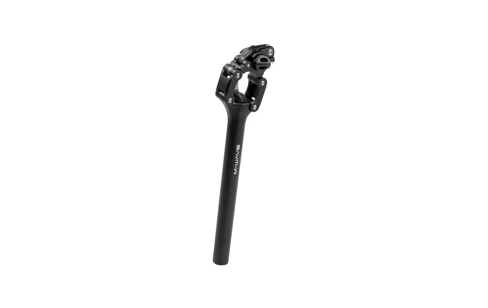 Odpružená sedlovka M-WAVE Vario, paralelogramová, čierna, 27,2 mm