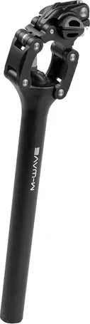 Odpružená sedlovka M-WAVE Vario, paralelogramová, čierna, 27,2 mm