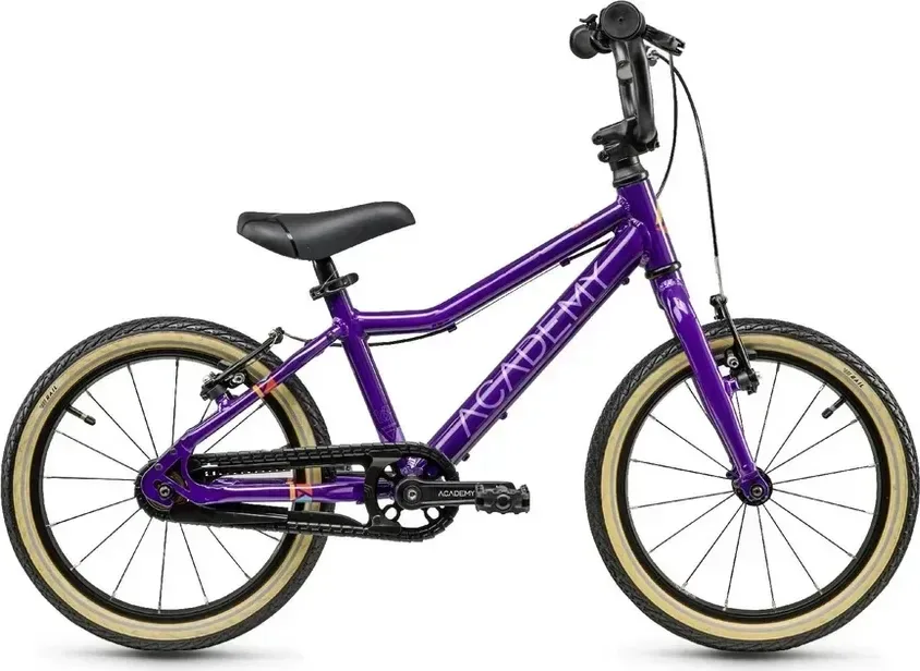 ACADEMY Detský bicykel Grade 3 - 16" 2025 Fialová, Zelená/Žltá/Modrá/Červená/Fialová