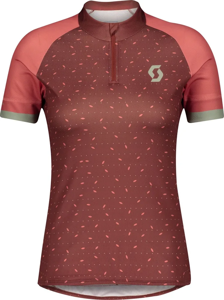 Dámsky dres Scott Endurance 30, krátky rukáv, Brick Red/Rust Red, XL