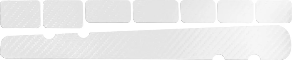 Nálepky na zadnú stavbu RIESEL Chainguard, Carbon Clear