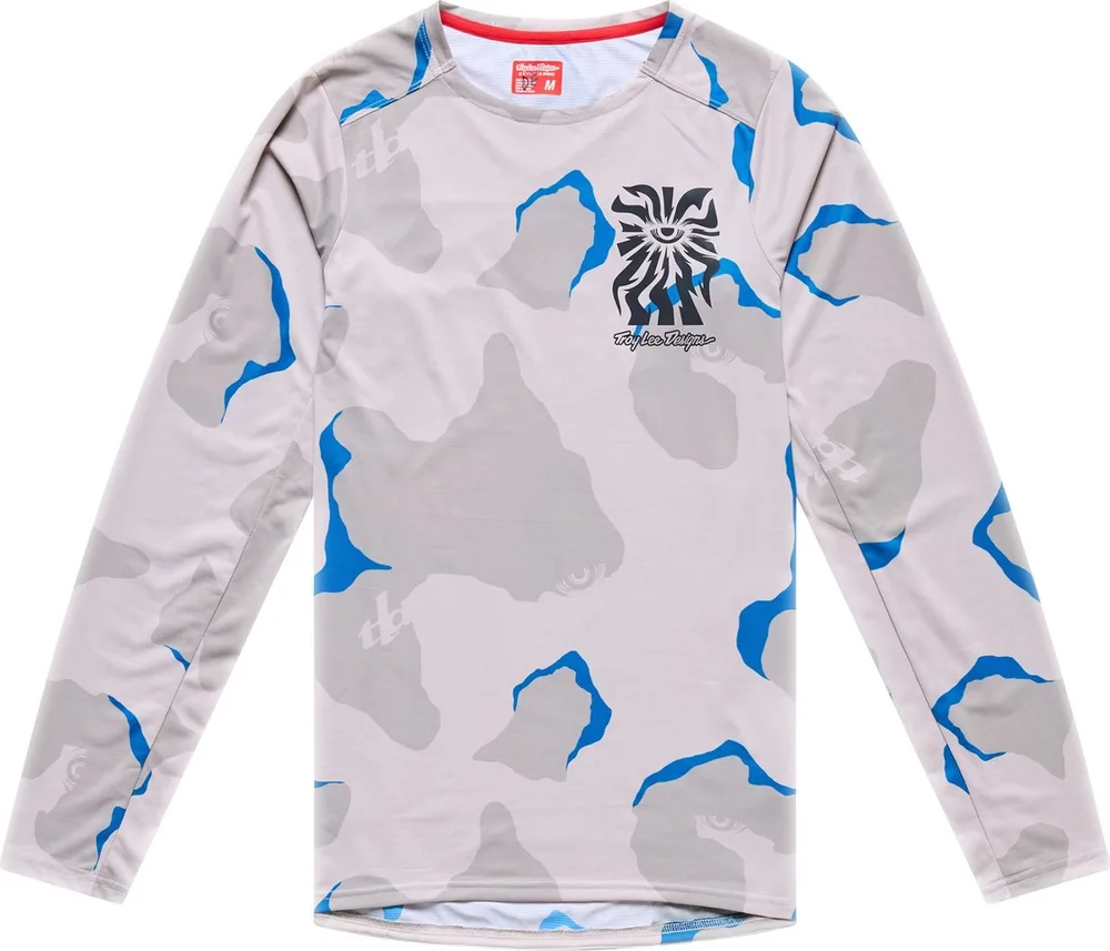 Pánsky dres s dlhým rukávom TLD Skyline Pro Flow Camo Pumice