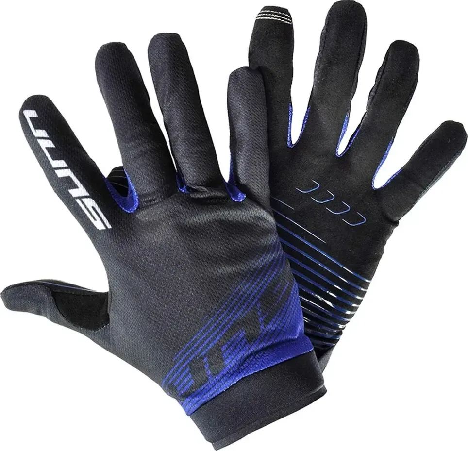 SUNN Cyklistické rukavice AIR 1 BLUE XS, Čierna/Modrá