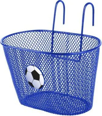Košík predný oceľ, na detský bicykel, modrý
