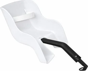 Sedačka dozadu pre bábiku, biela, plast