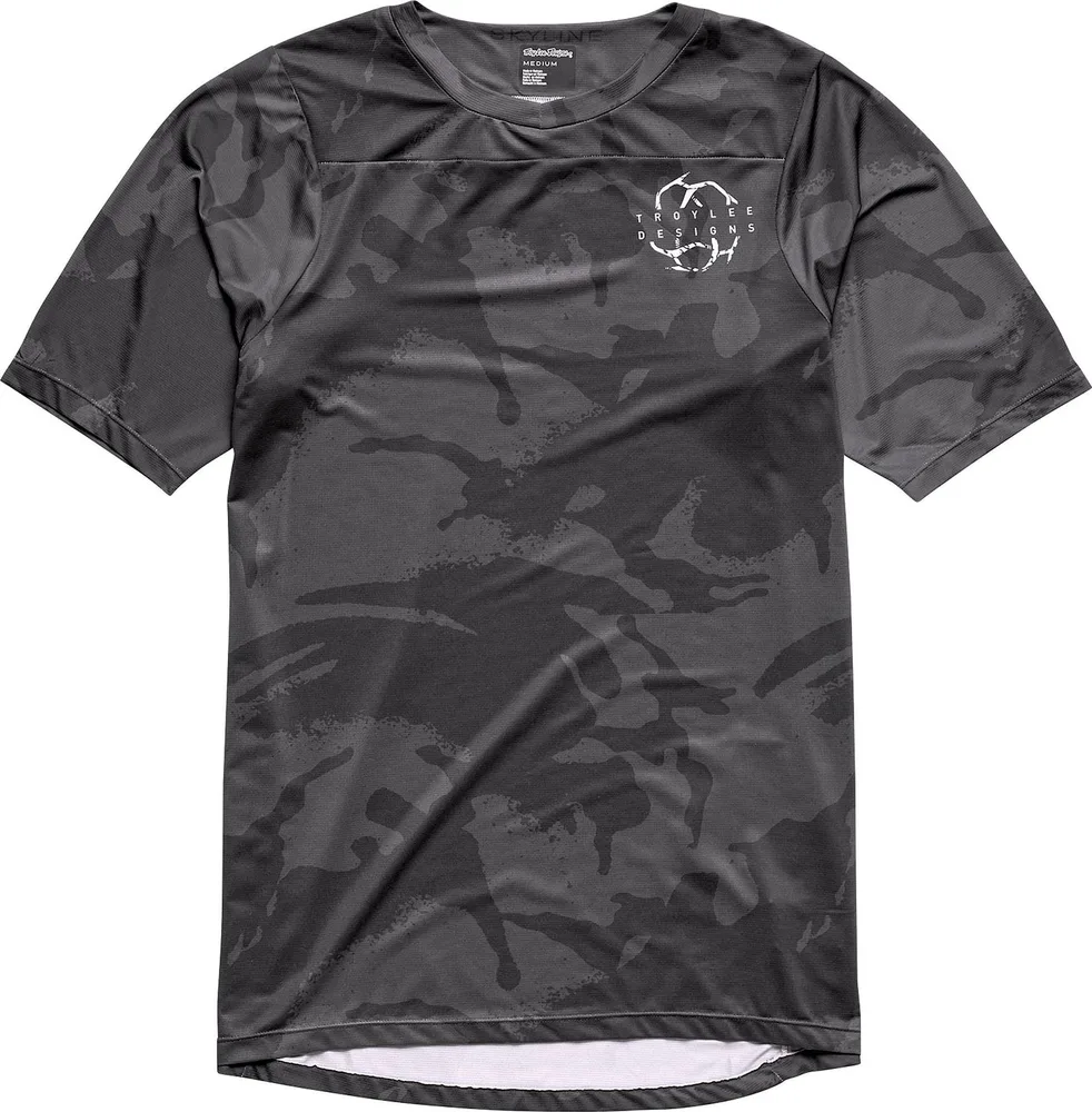 Dres s krátkym rukávom TLD Skyline Shadow Camo Carbon