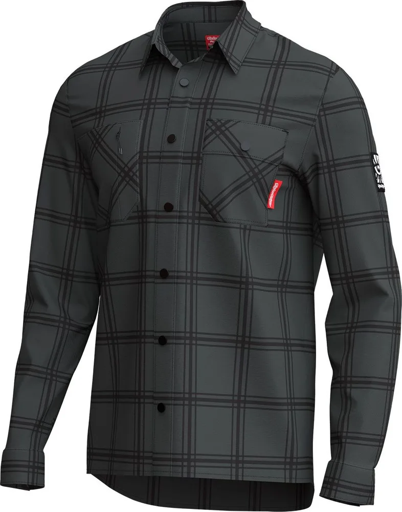 Košeľa TLD Ruckus Ride Flannel YD Plaid Coal