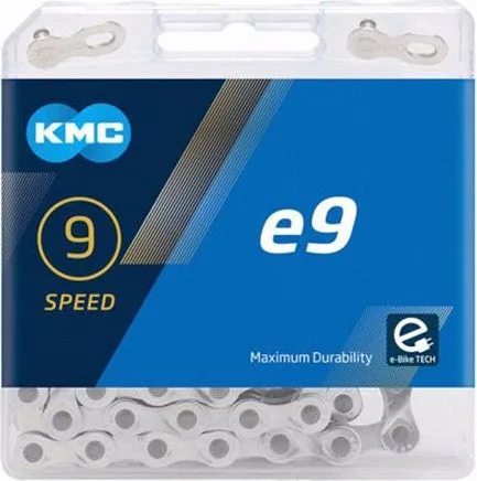 Reťaz e9 EPT, strieborná, 9-kolo, 136 čl.