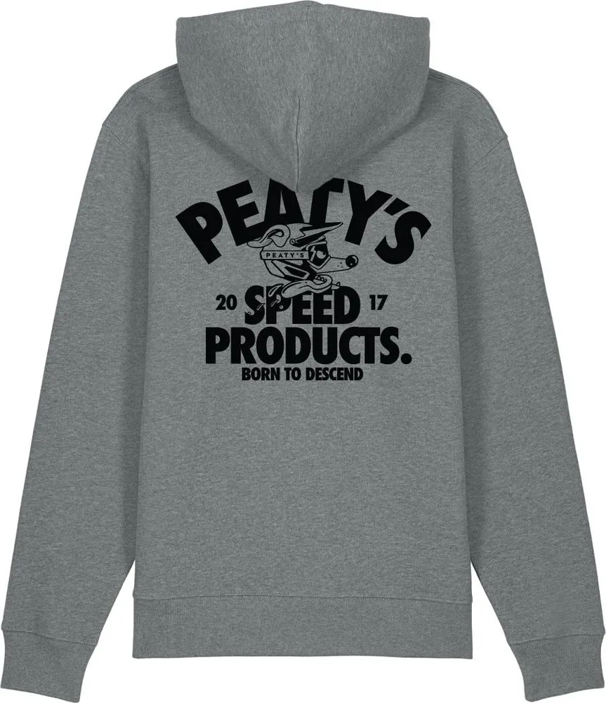 Mikina s kapucňou Peaty's Pubwear - Descend / Mid Heather Grey