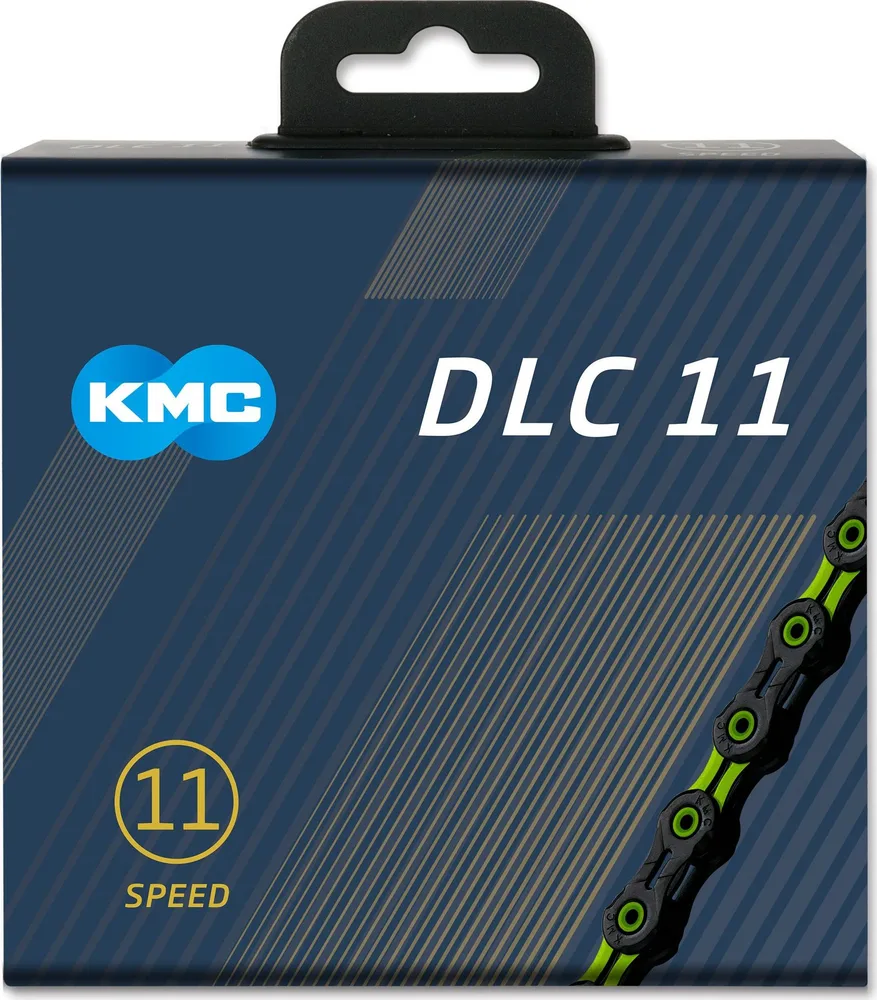 Reťaz KMC DLC 11 Black/Green, 11 Speed