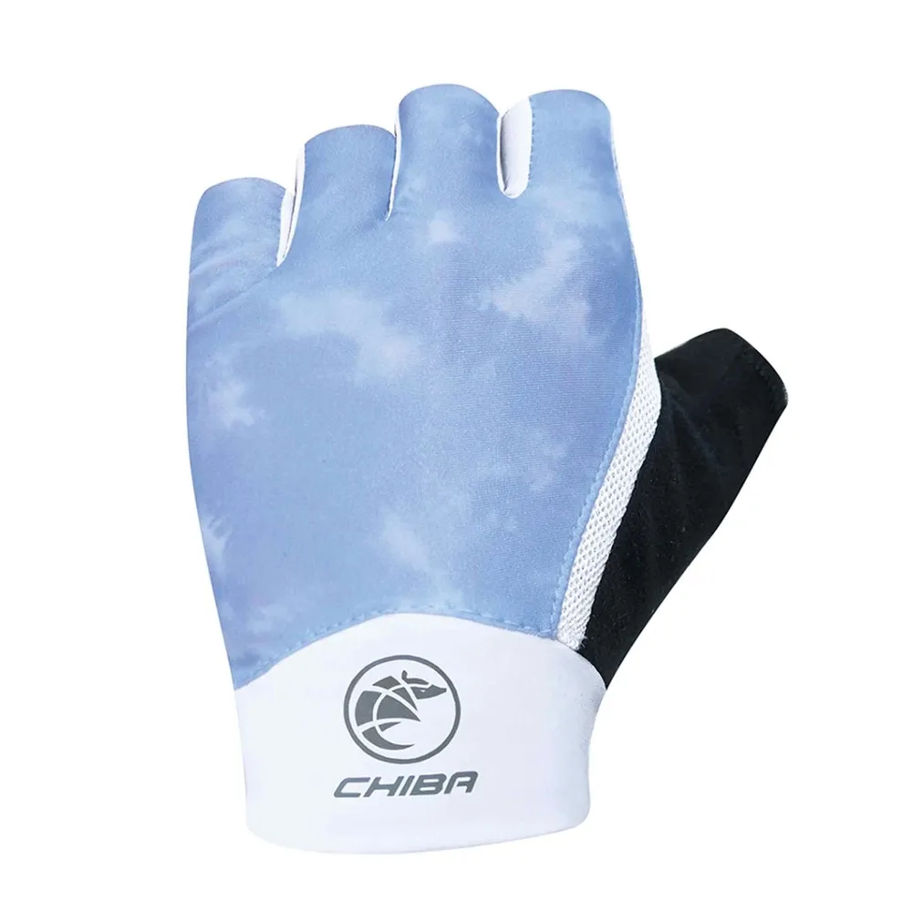 Chiba Cyklistické rukavice Lady Tie Dye BLUE S, Modrá