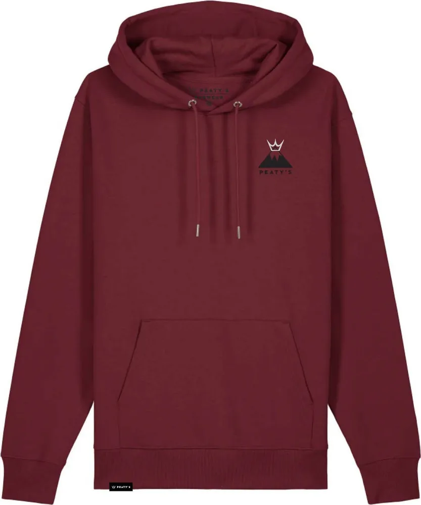Mikina s kapucňou Peaty's Pubwear Summit Burgundy